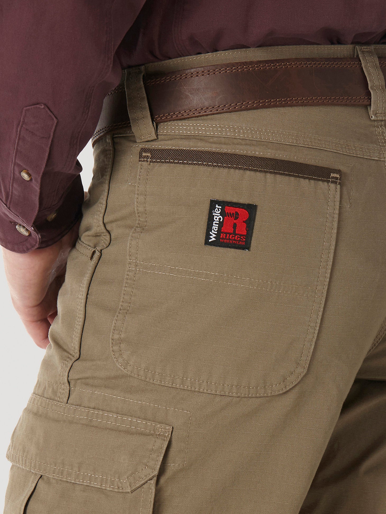 RIGGS WORKWEAR RIPSTOP RANGER PANT - BARK - 3W060BR - Image 4