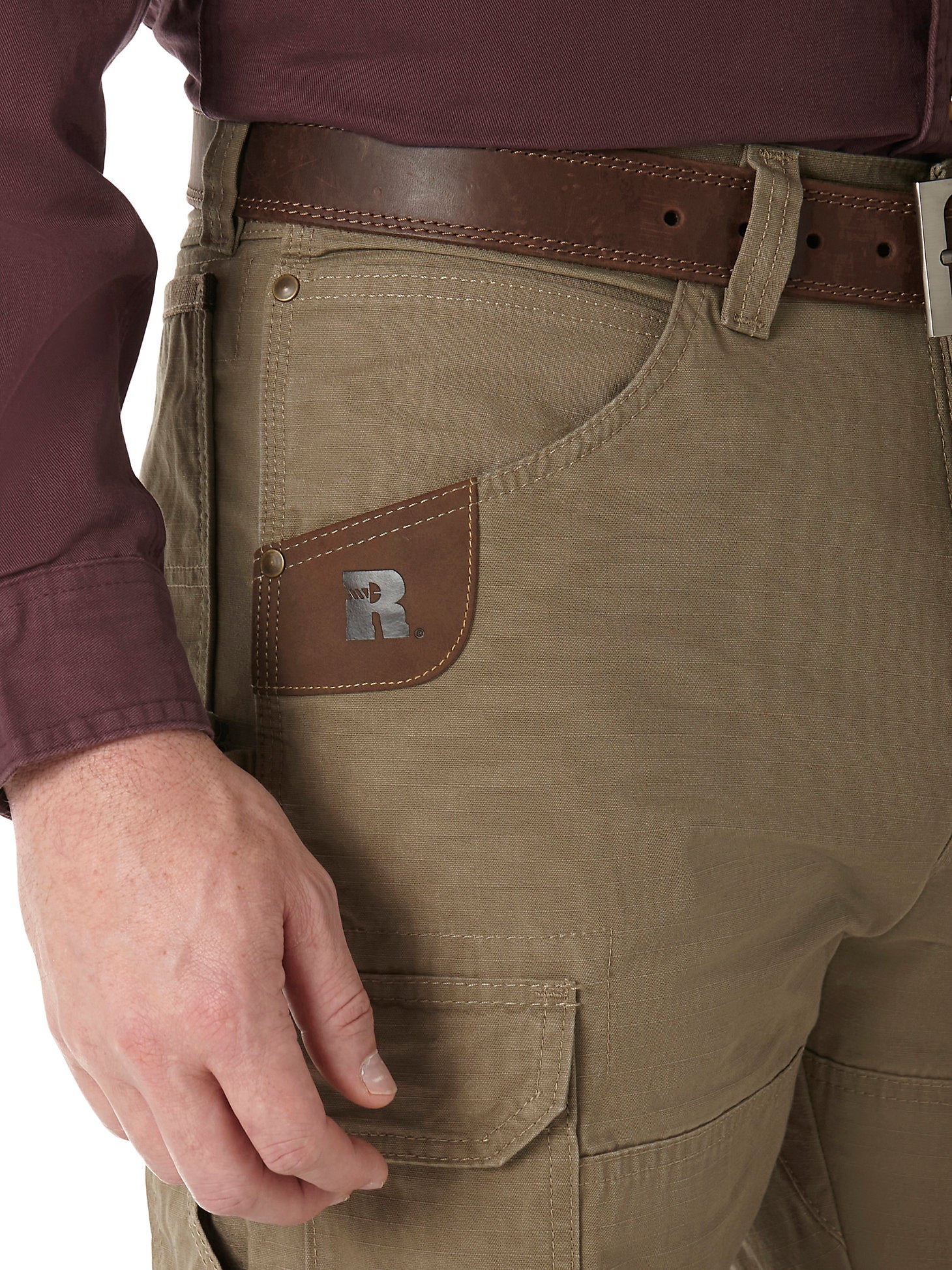 RIGGS WORKWEAR RIPSTOP RANGER PANT - BARK - 3W060BR - Image 5