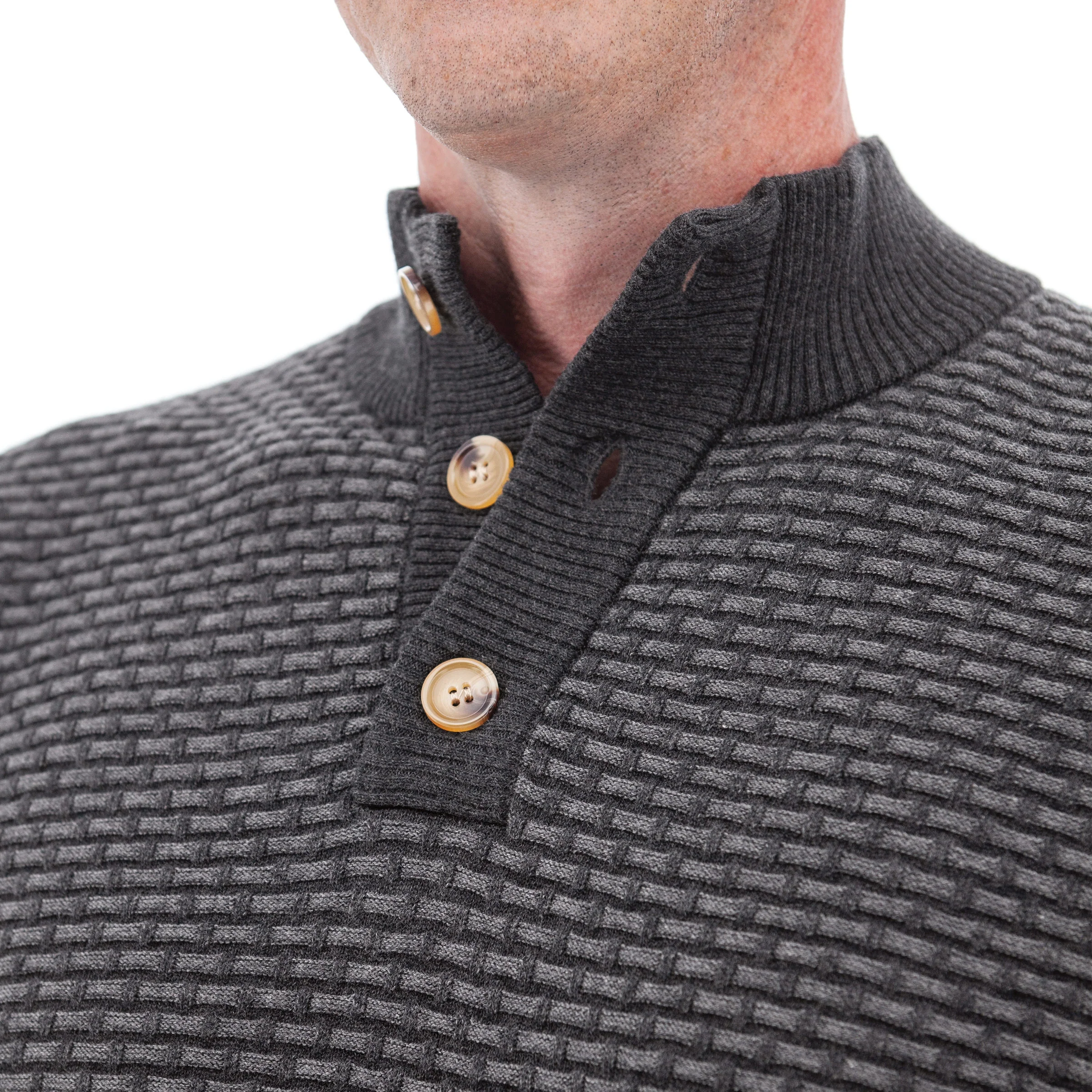 Cody Two Tone Textured Pullover - E068630 - Image 4