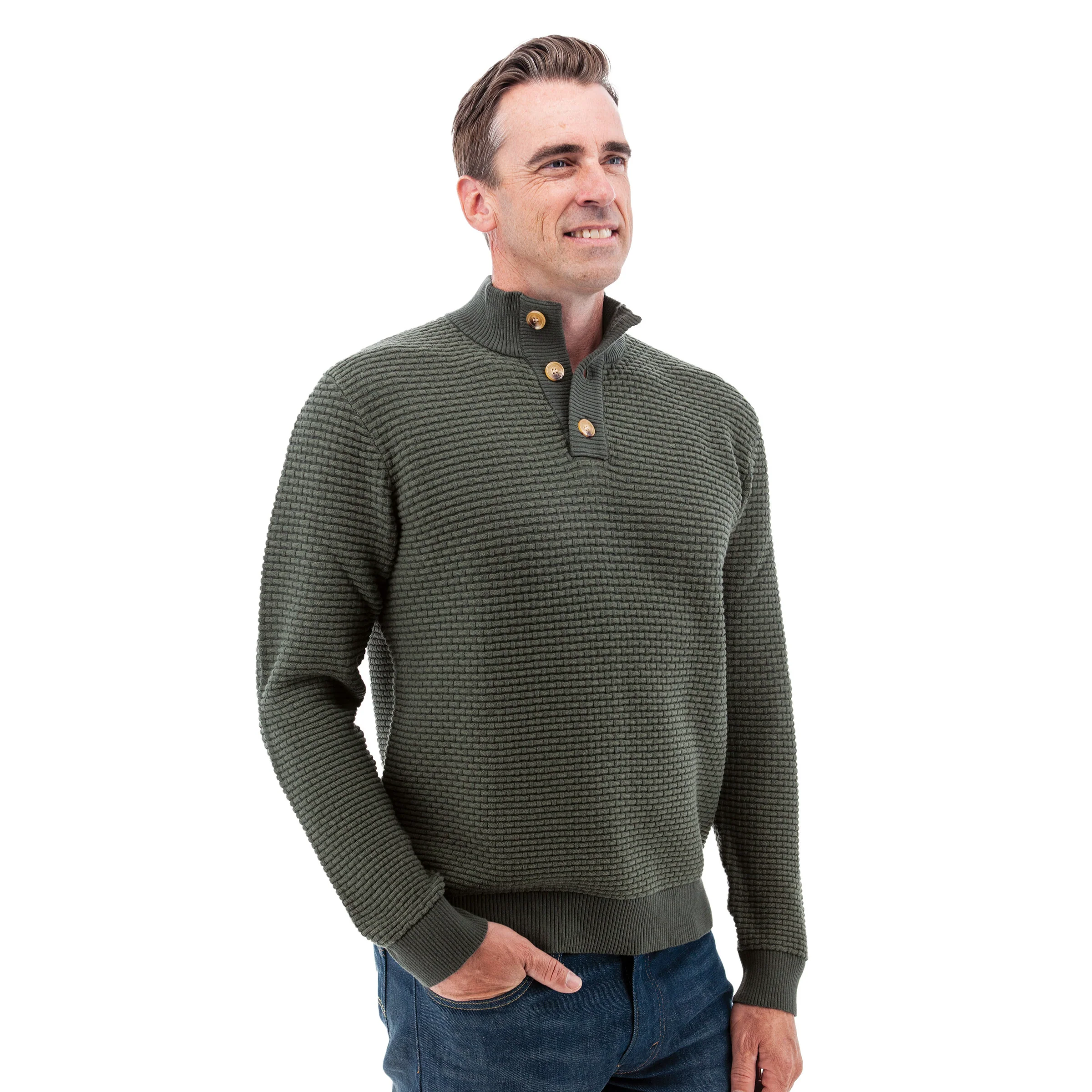 Cody Two Tone Textured Pullover - E068630 - Image 5