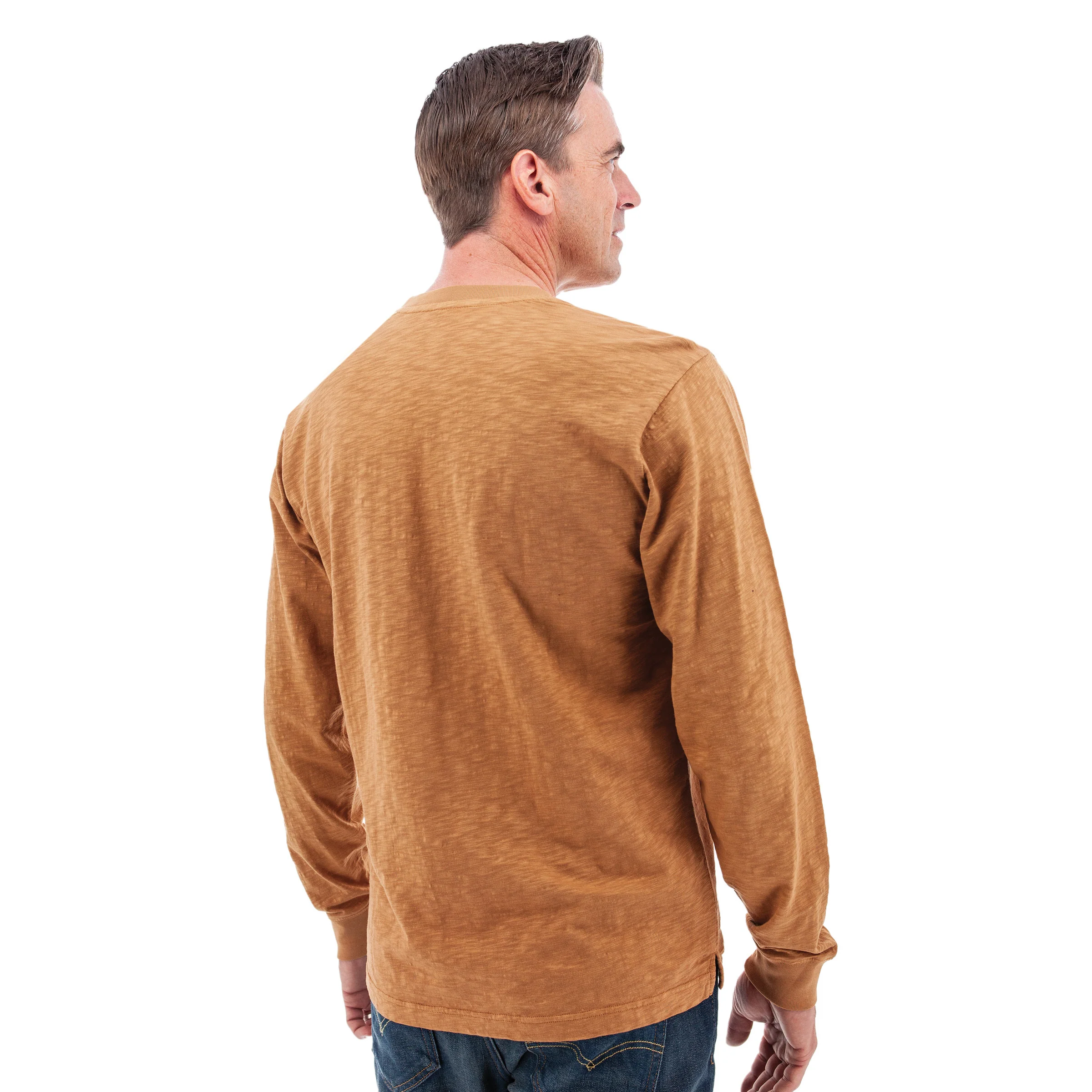 Kayce Organic Long Sleeve Crewneck T-Shirt - D17964 - Image 6