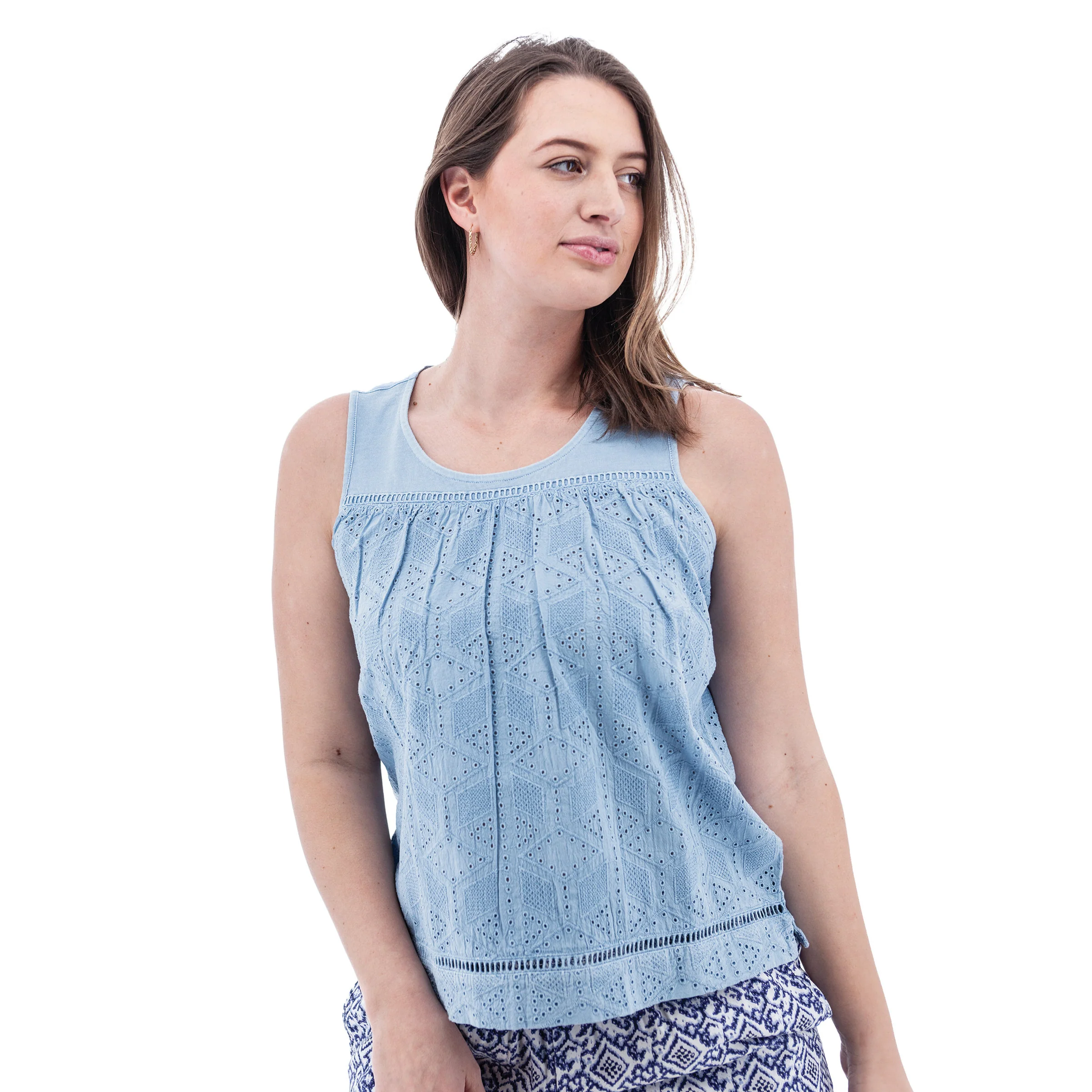 Shelle Eyelet Tank Top - M19168 - Image 6