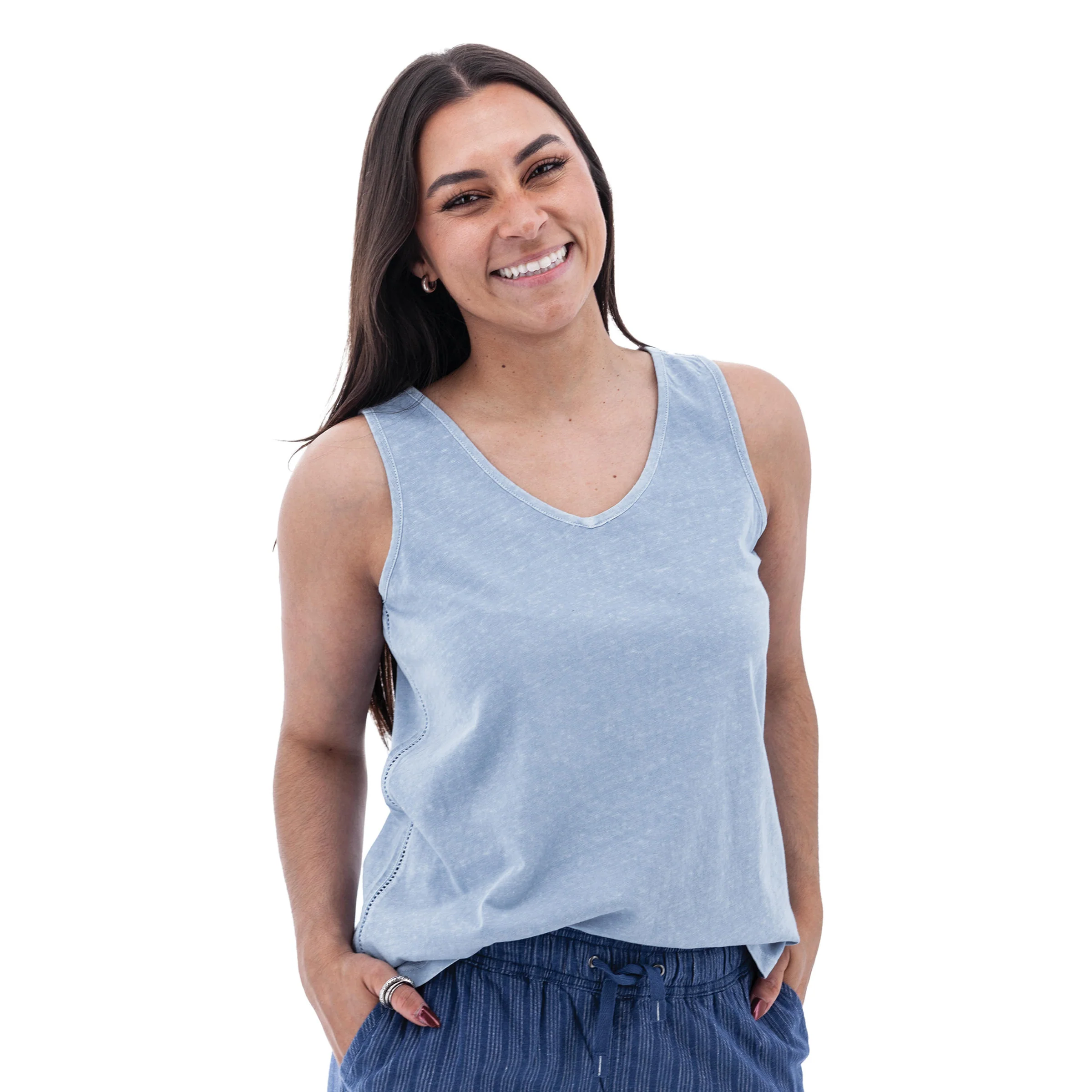 Simone V-Neck Tank Top - M169135 - Image 5