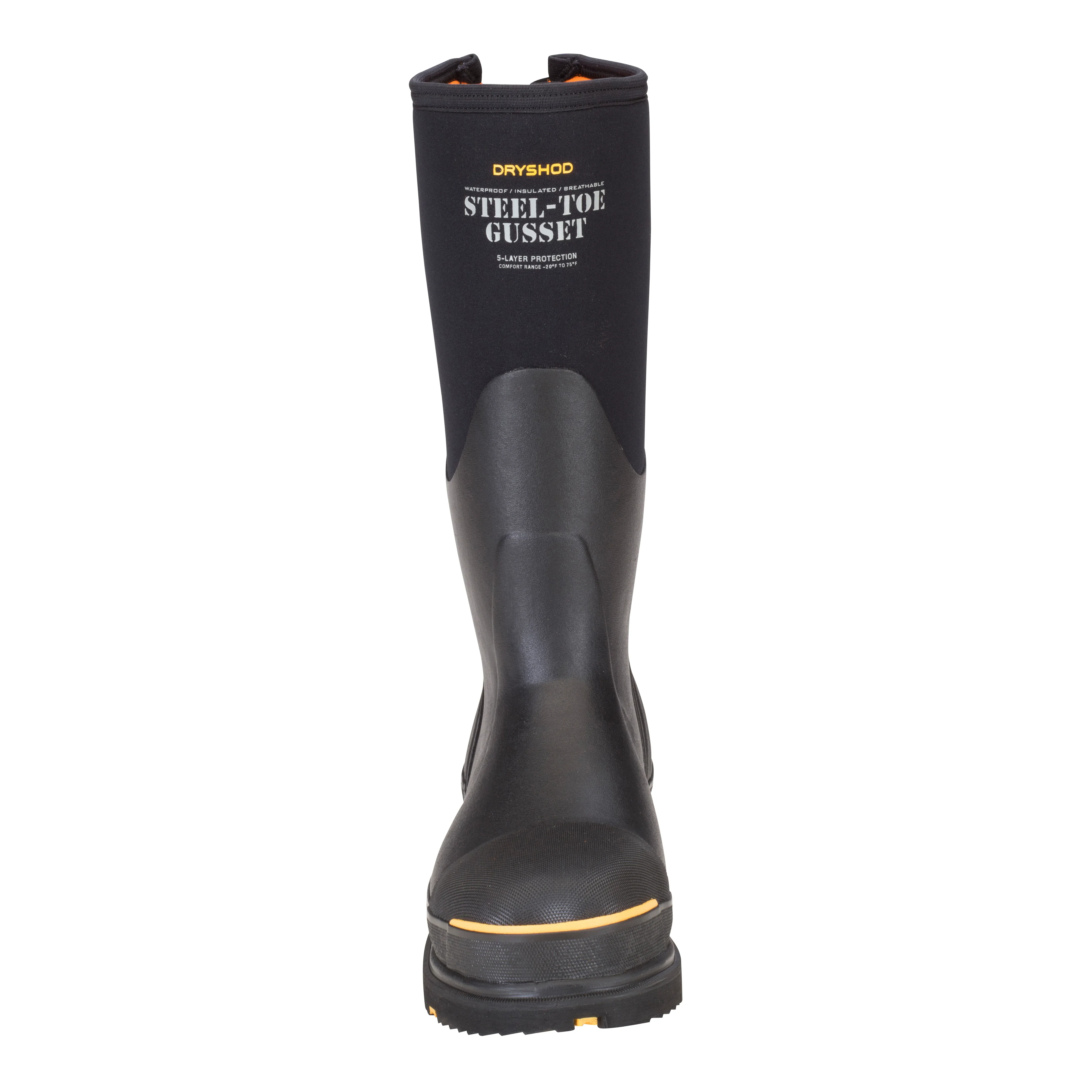 Steel-Toe Gussett Work Boot - STG-UH-BK - Image 7