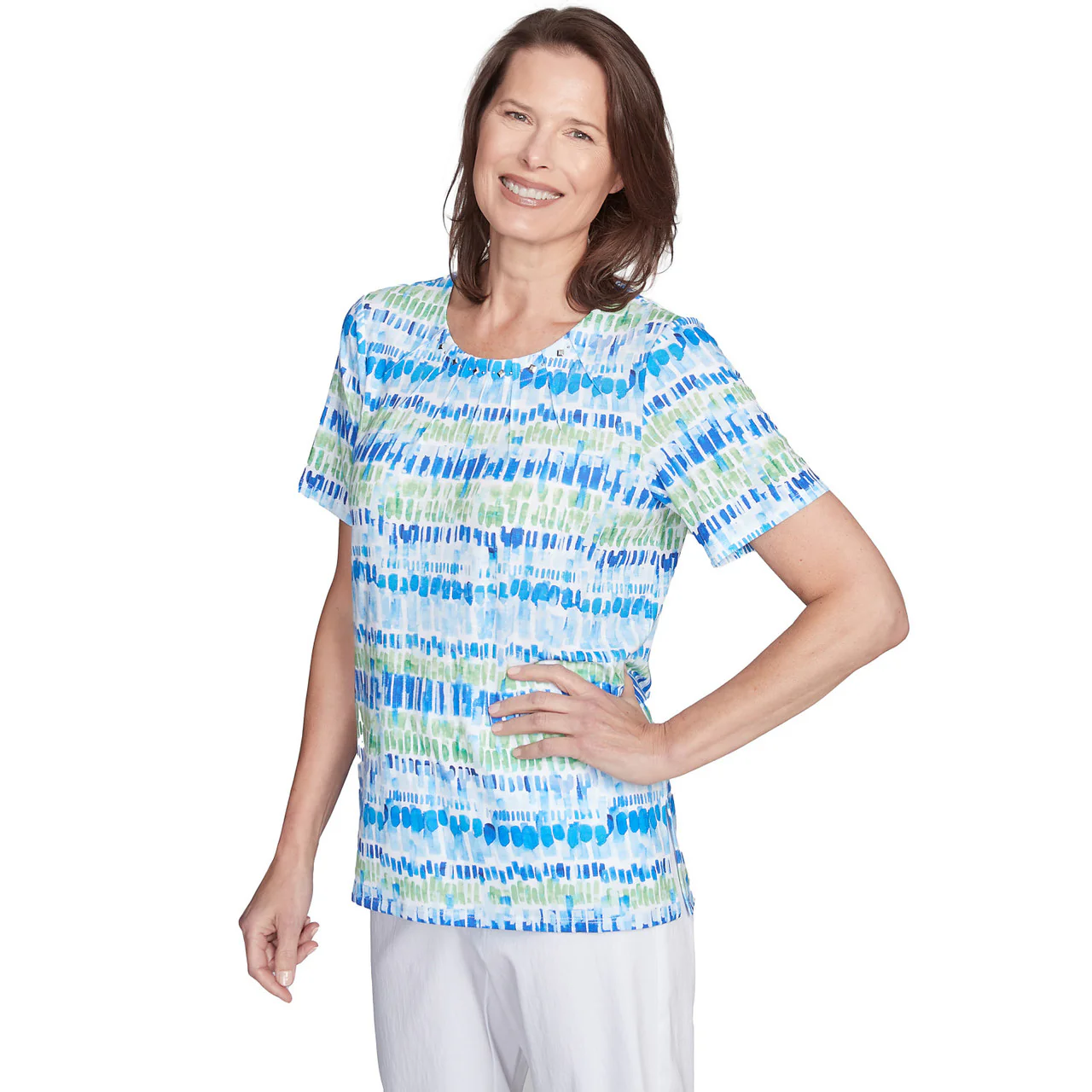 Women's Tie Dye Chicklet Tee - 92454 - Image 4